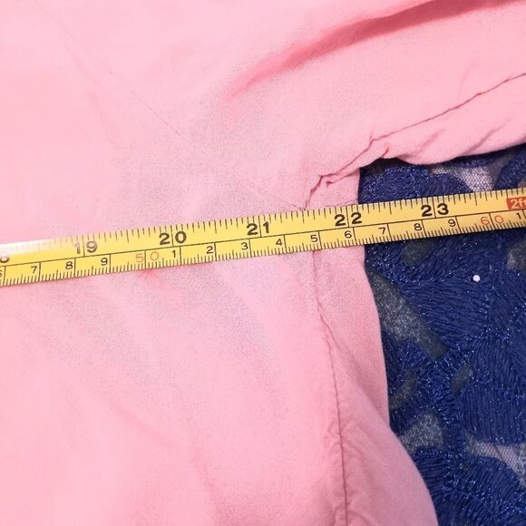 SOHO New York & Company Jeans Women's Pink Lngslv Blouse Embellished Size XL - Picture 7 of 8